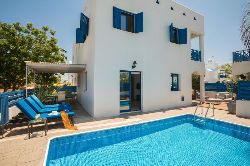 Grecian Style Villa with Roof Garden and Title Deeds in Paralimni properties for sale in cyprus