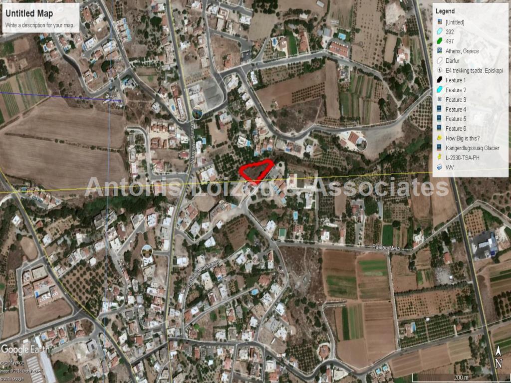 1,342 m² residential plot in Emba with sea views  properties for sale in cyprus